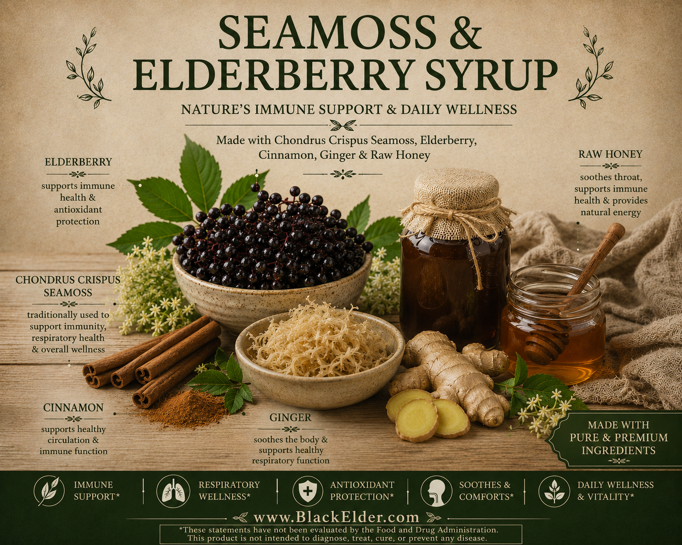 Seamoss & Elderberry Syrup