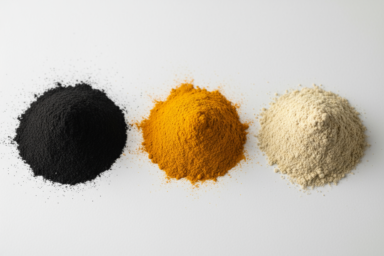 make all the powders uniform in shape