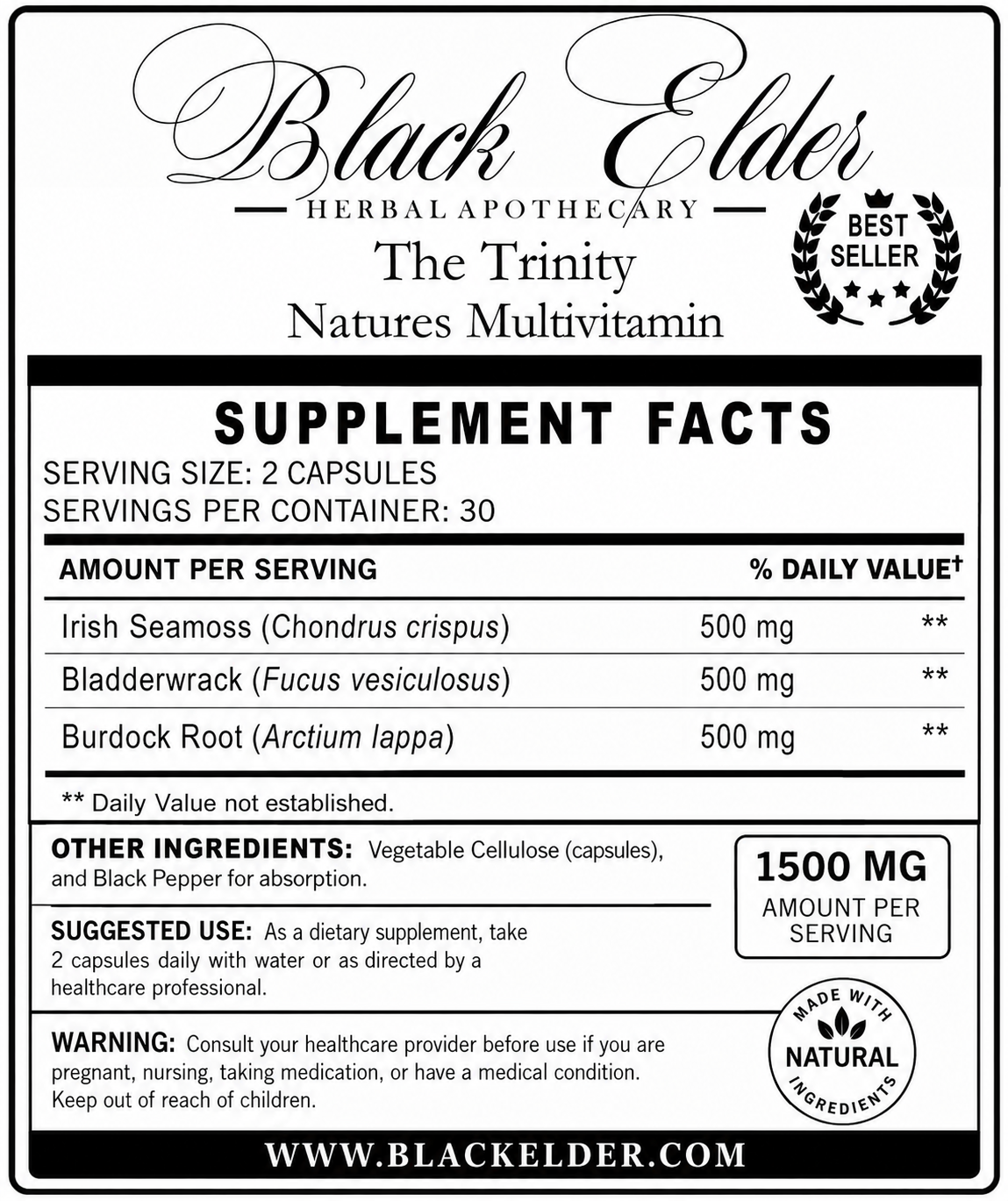 The Trinity: Natures Multivitamin