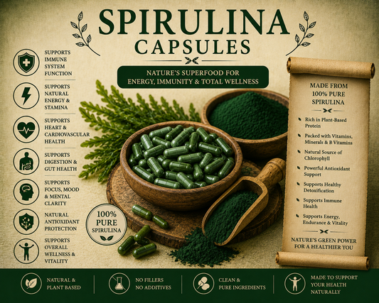 Spirulina Capsules-Protein Superfood