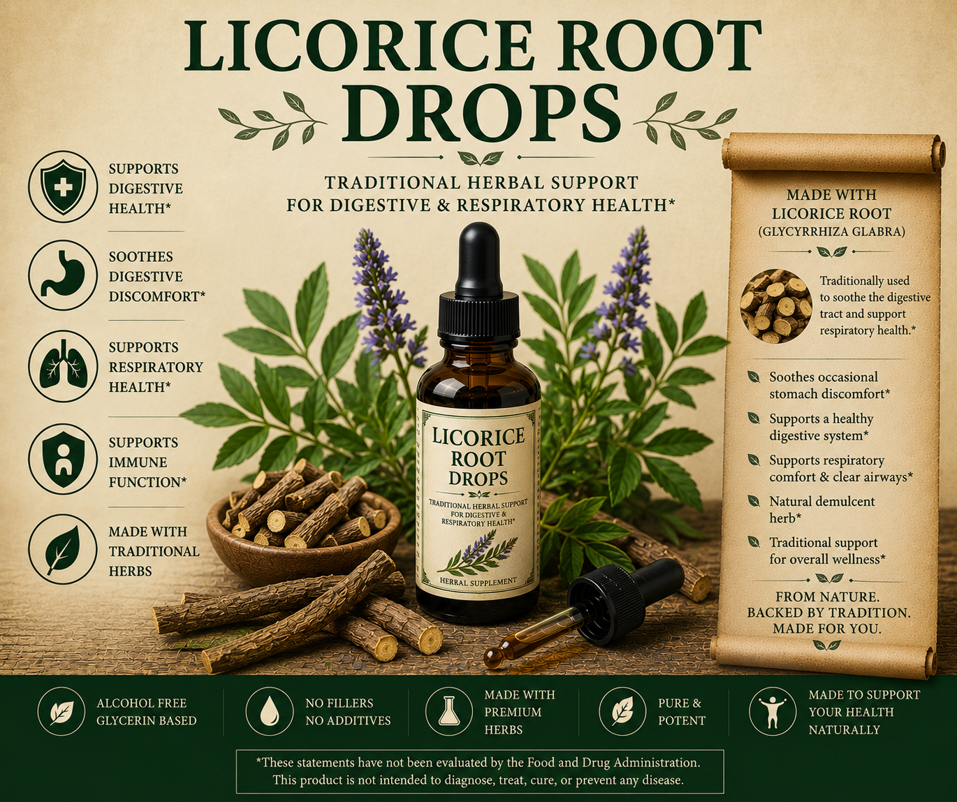 Licorice Root Drops-Endoctrine System