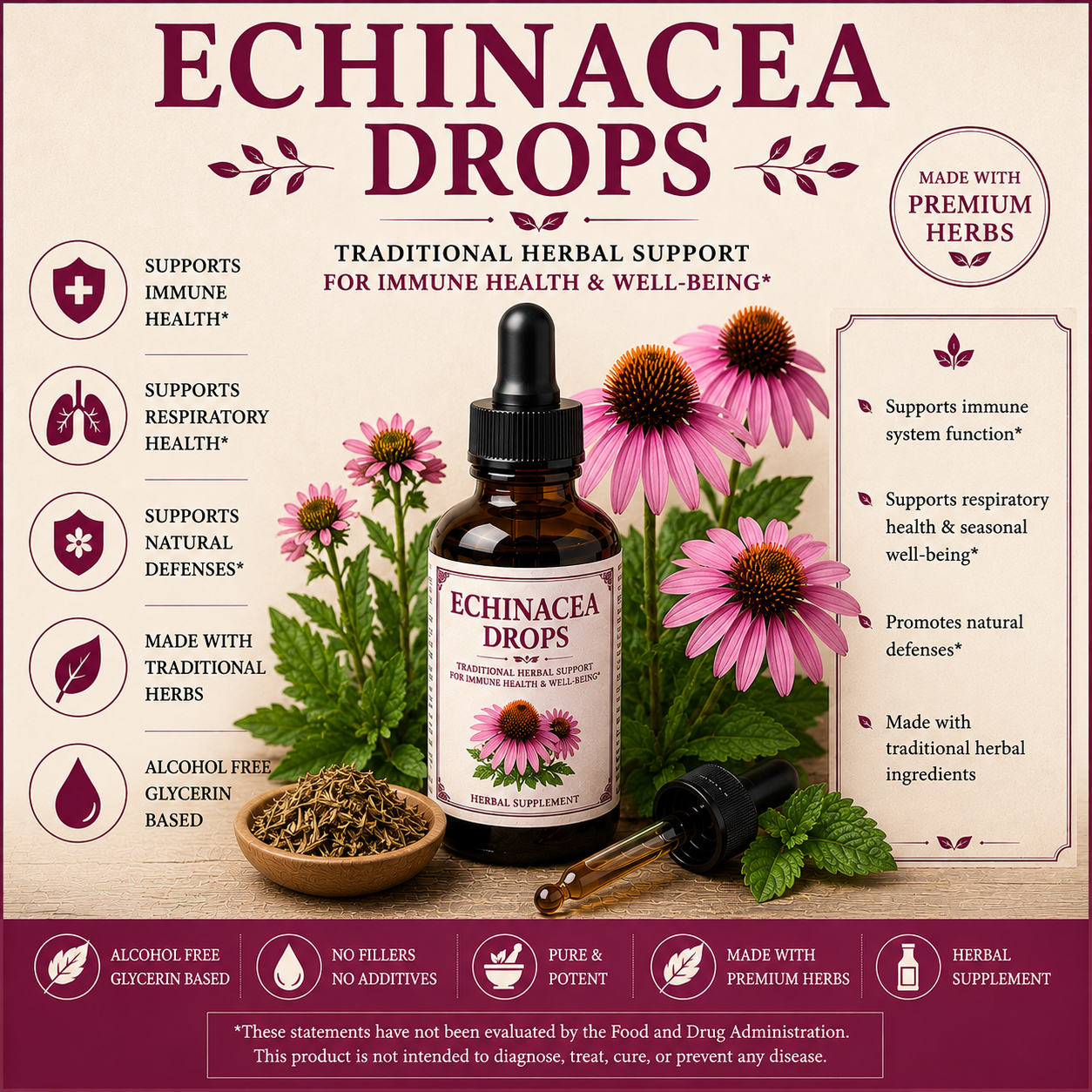 Echinacea Drops-Immunity Support