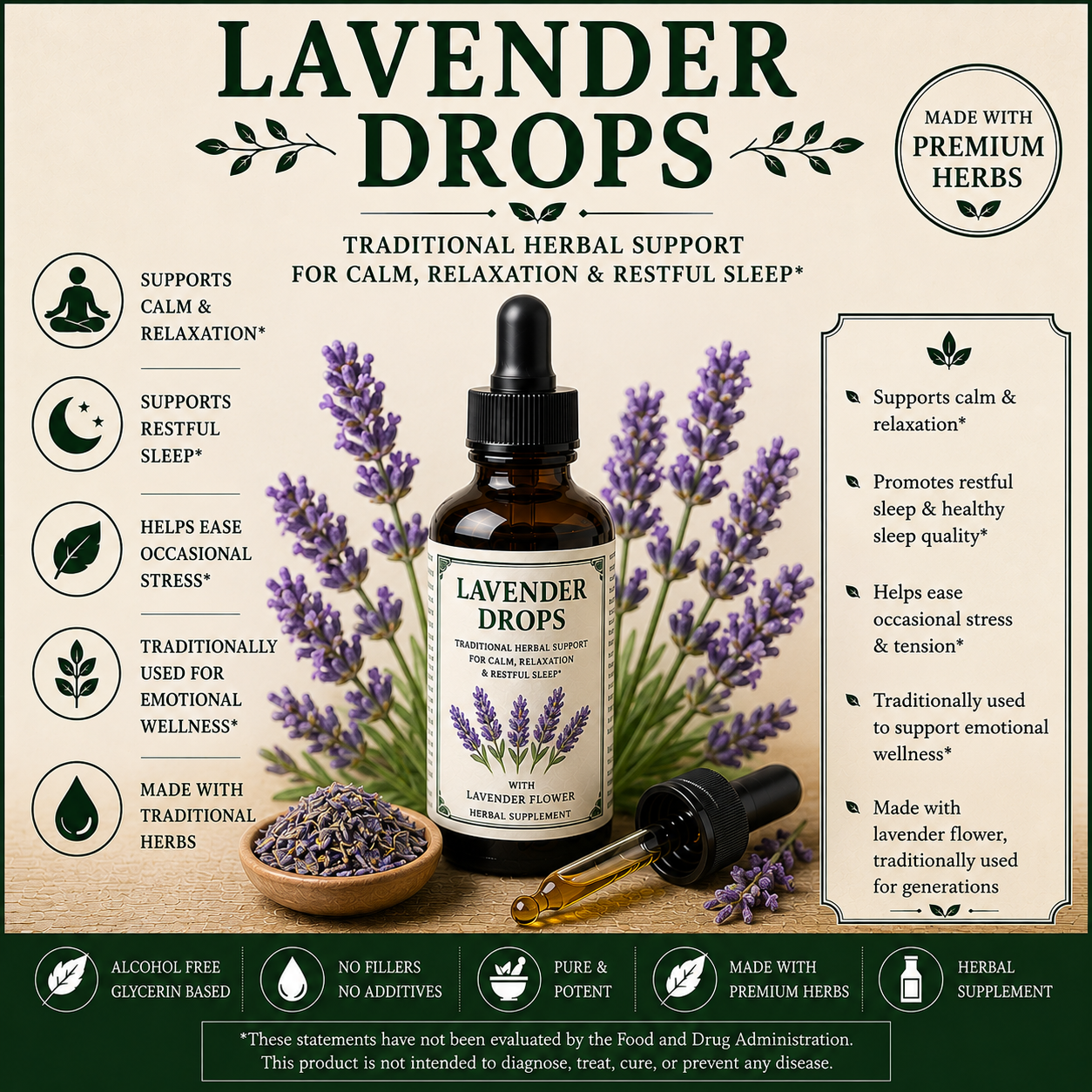 Lavender Elderberry Drops-Nervous System