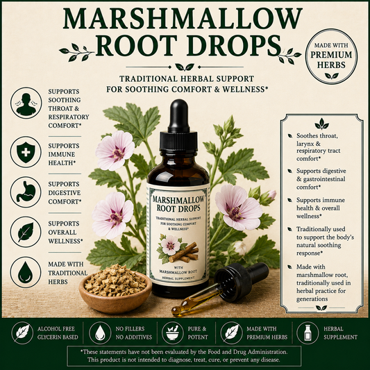 Marshmallow Root Drops-Digestive Support