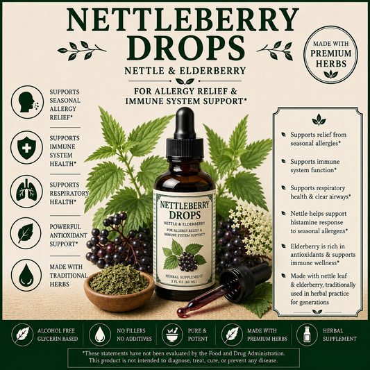 NettleBerry Drops-Allergy Relief + Immunity Support