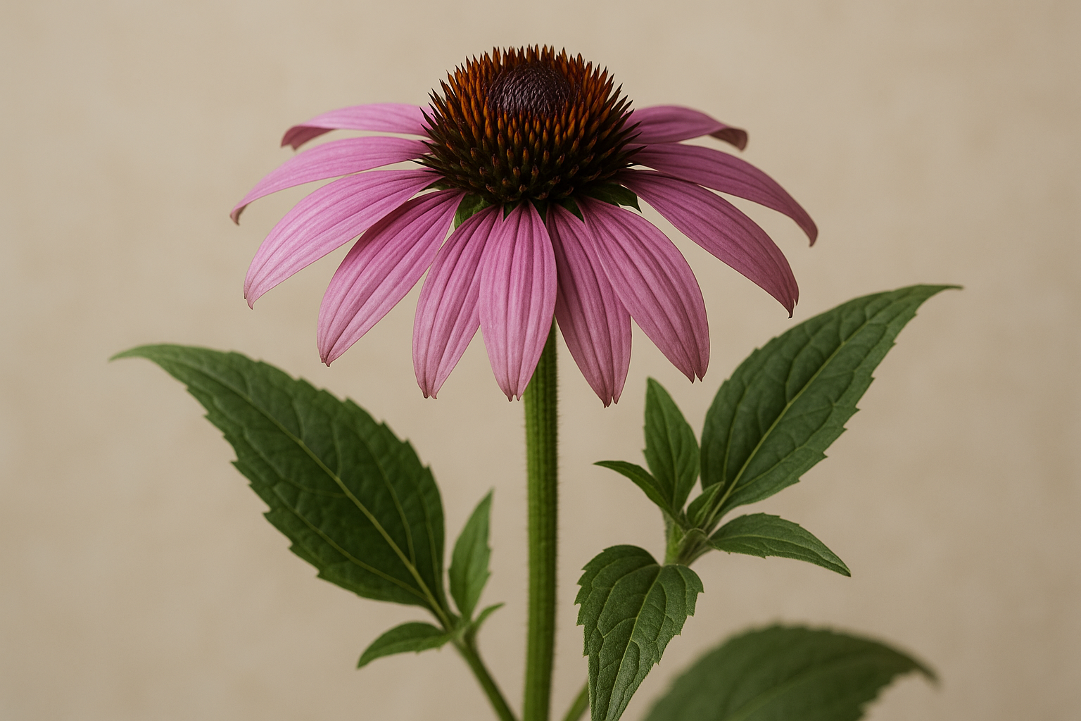 realistic echinacea herb